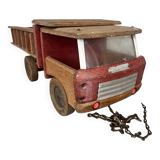 Vintage toy: wooden dump truck Dejou