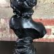 Art Nouveau woman bust in plaster signed E.Villanis