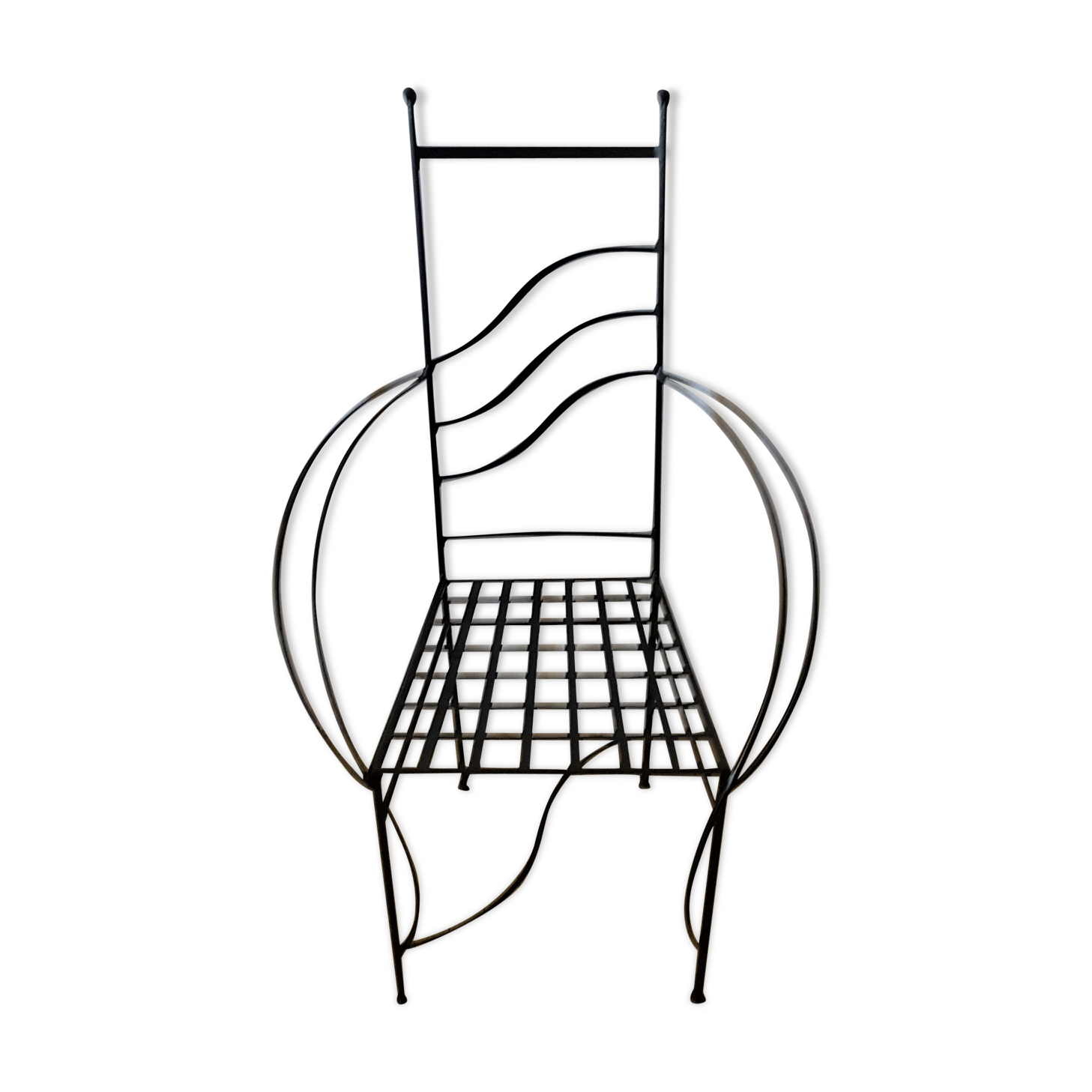 Wrought iron chair