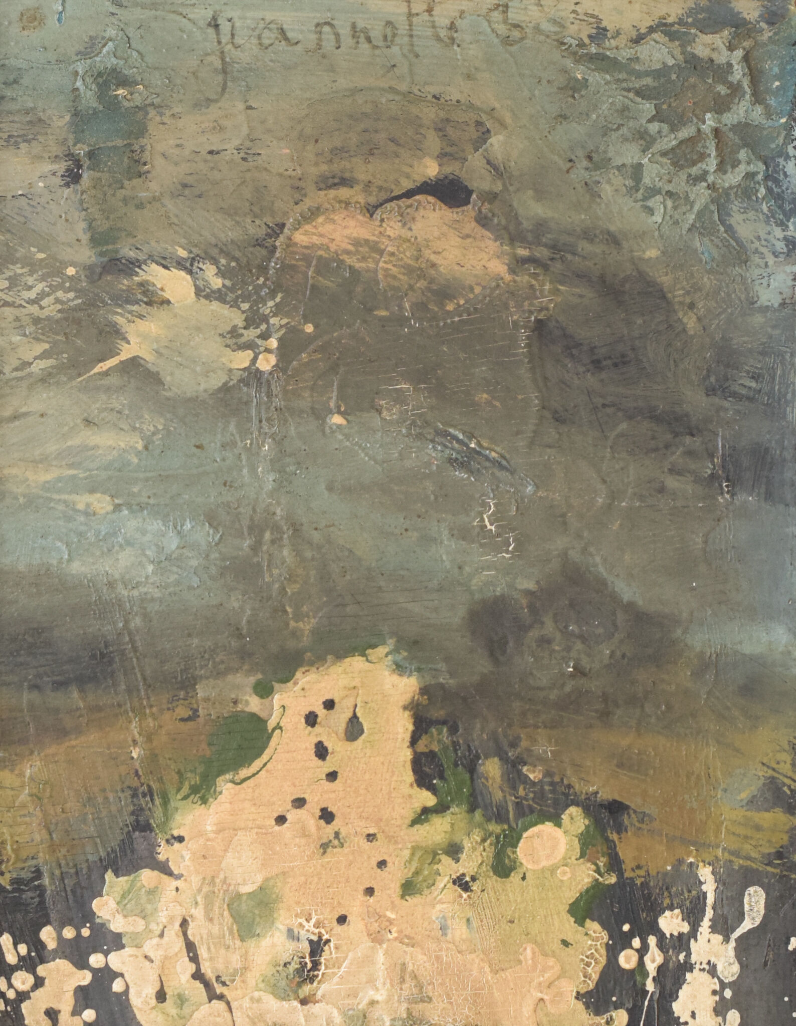 Abstract Oil Painting - Signed Juannette