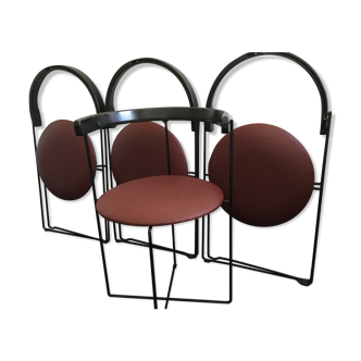 Set of four soley folding chairs