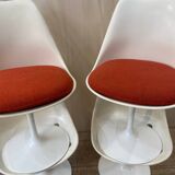 Série de 4 chaises tulip KNOLL vintage