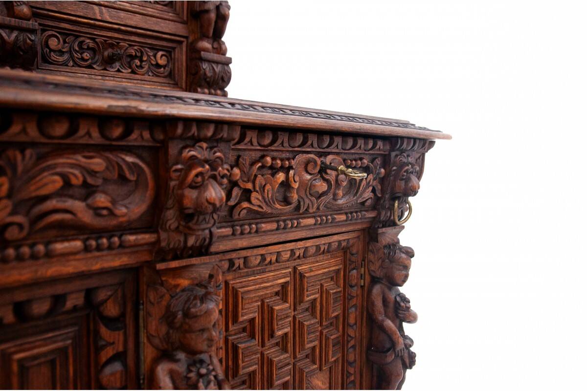 Carved buffet-chest of drawers, France, circa 1860