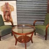 Pair of HF11 chairs by Karel Koželka and Antonín Kropáček for Jindřich Halabala