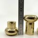 6 small brass candlesticks • Landskrona Mässing • Sweden • Circa 1978