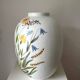 Ceramic vase with hand-painted wildflowers by Lars Thorén for Rörstrand, 1960s