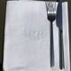 BR embroidered rectangle tablecloth with 12 matching towels.