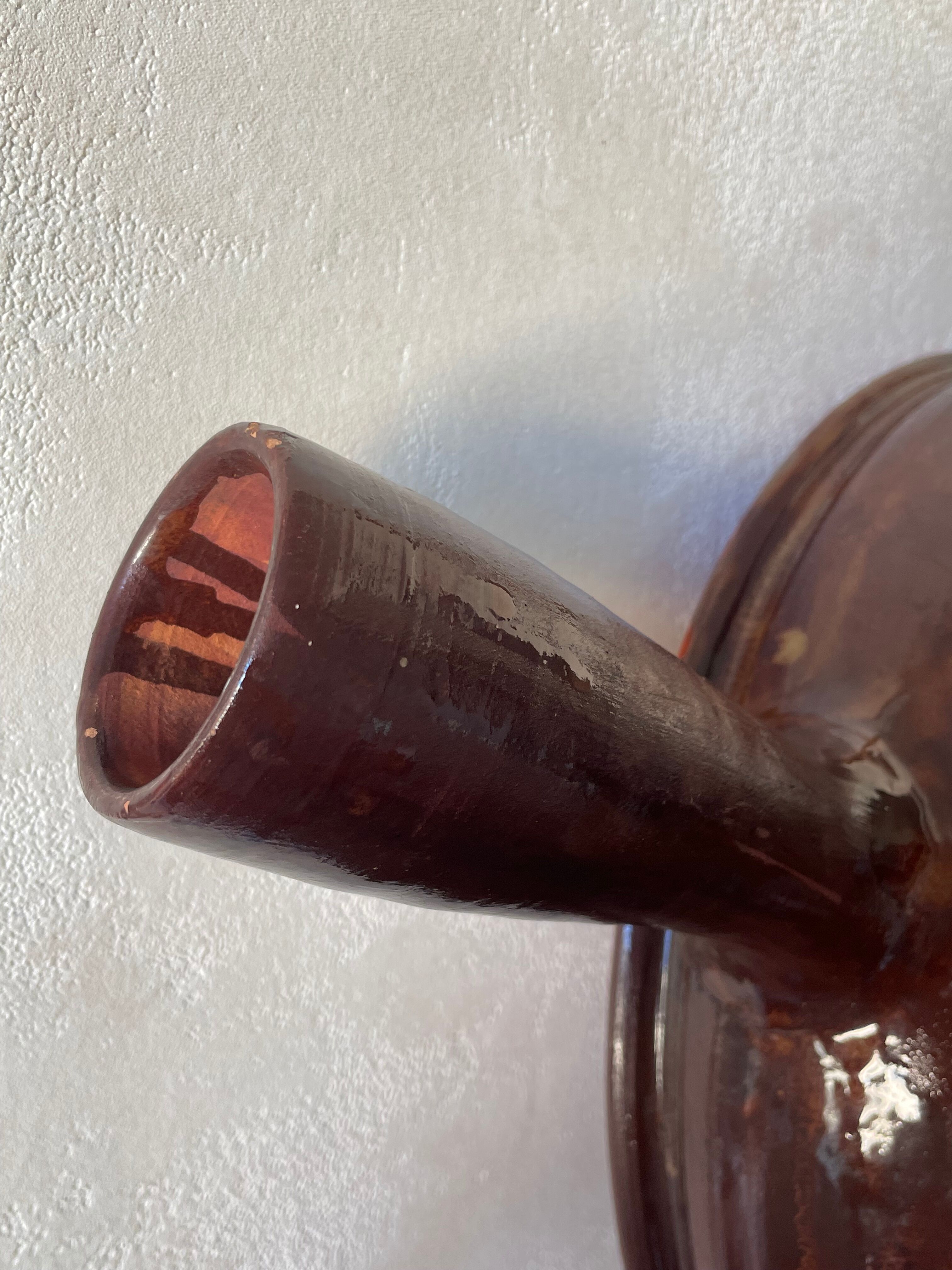 Very large ceramic frying pan by Juliette Derel, circa 1960