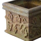 Paire de jardinières anciennes françaises en fonte