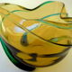 Art-new cut in stretched glass. Around 1900.