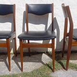 3 chaises type scandinave NF années 50-60
