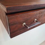 Miroir scandinave vintage teck palissandre années 1970