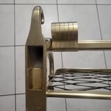 Coat rack in gold aluminum from the 50s and 60s