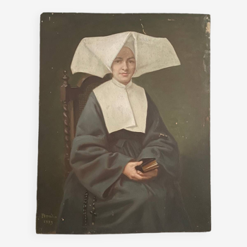 Portrait of a nun with a cornet