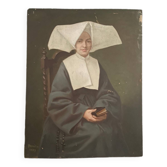 Portrait d’une nonne à cornette