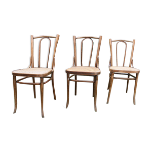 lot de 3 chaises de bistot