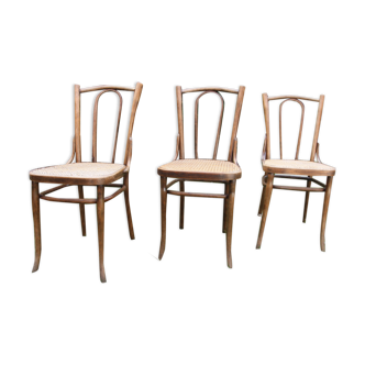 Lot de 3 chaises de bistot