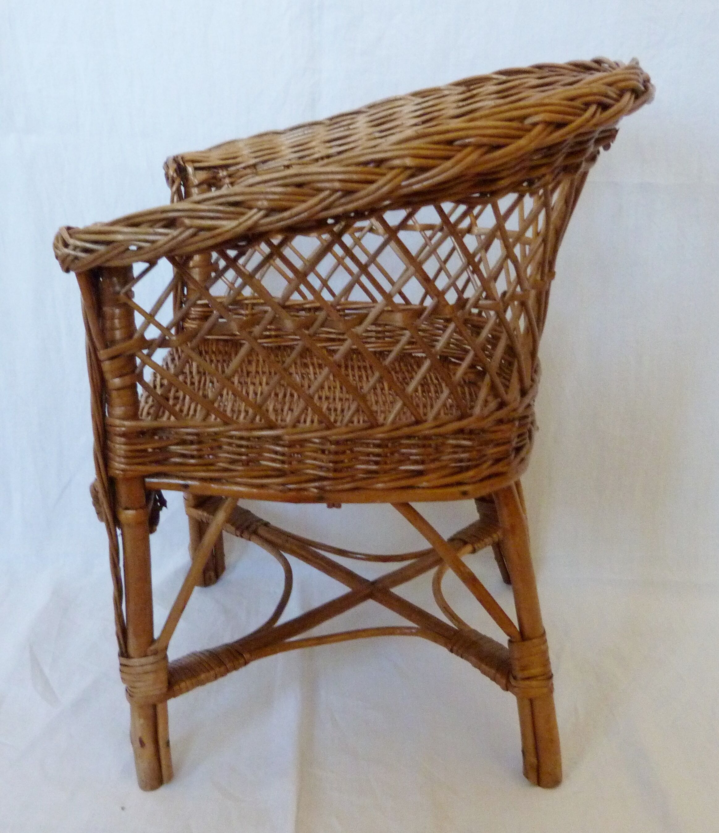 Rattan armchair years 60