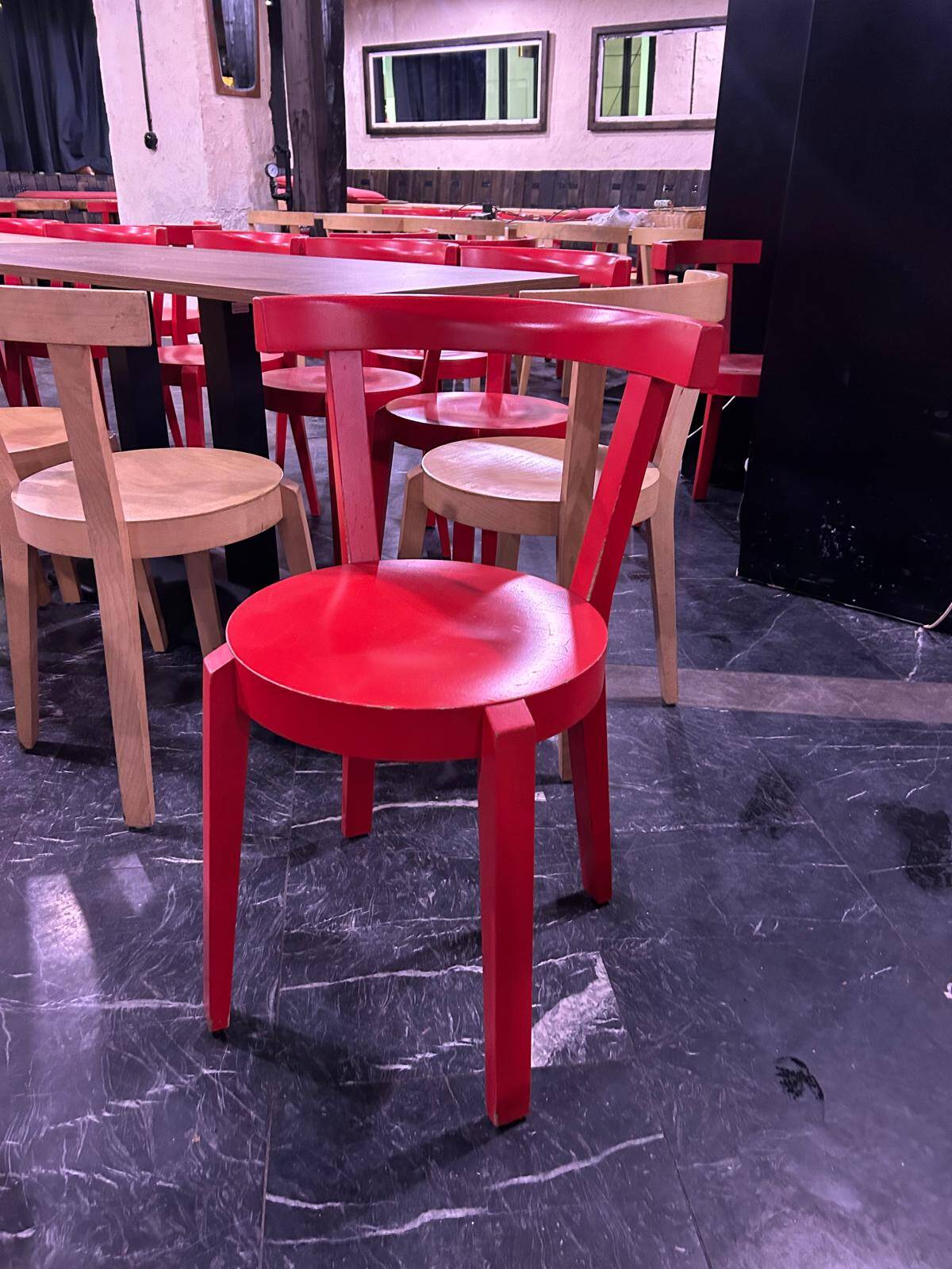 Thonet Original Red Chairs
