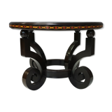 Style coffee table with glass