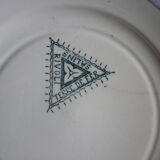 3 plates saline iron earth faience