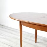 Midcentury Oblong Teak Extending Table. Vintage Modern / Danish / Retro St