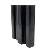 Angelo Mangiarotti, Space age brown ceramic vase, Fratelli Brambilla Italy ca. 1968