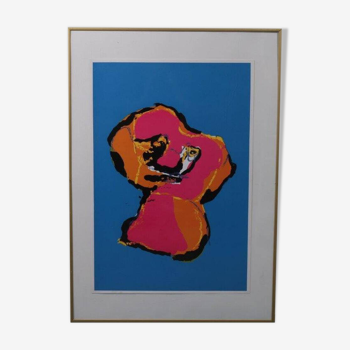 Sérigraphie Karel Appel « Animal » des années 1970 en provenance des Pays-Bas