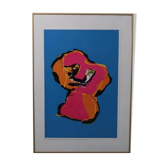 1970s Karel Appel “Animal” silk screen from the Netherlands