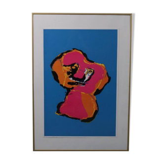 1970s Karel Appel “Animal” silk screen from the Netherlands