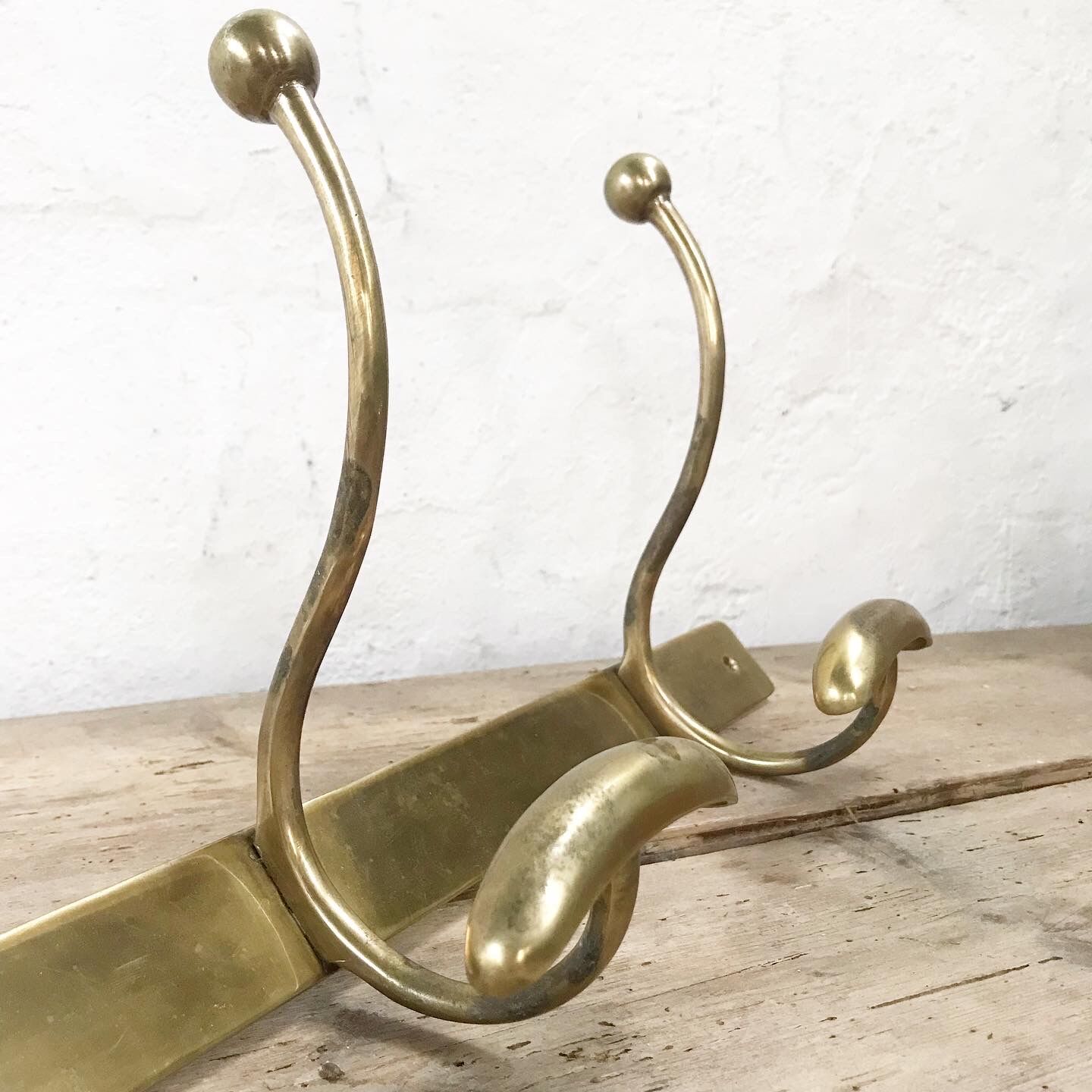 Brass coat rack