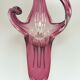 Bol murano verre violet blanc bol de fruits design
