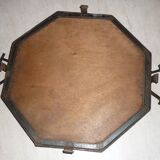 Art Deco hammered iron plateau or centrepiece table signed Germonde.