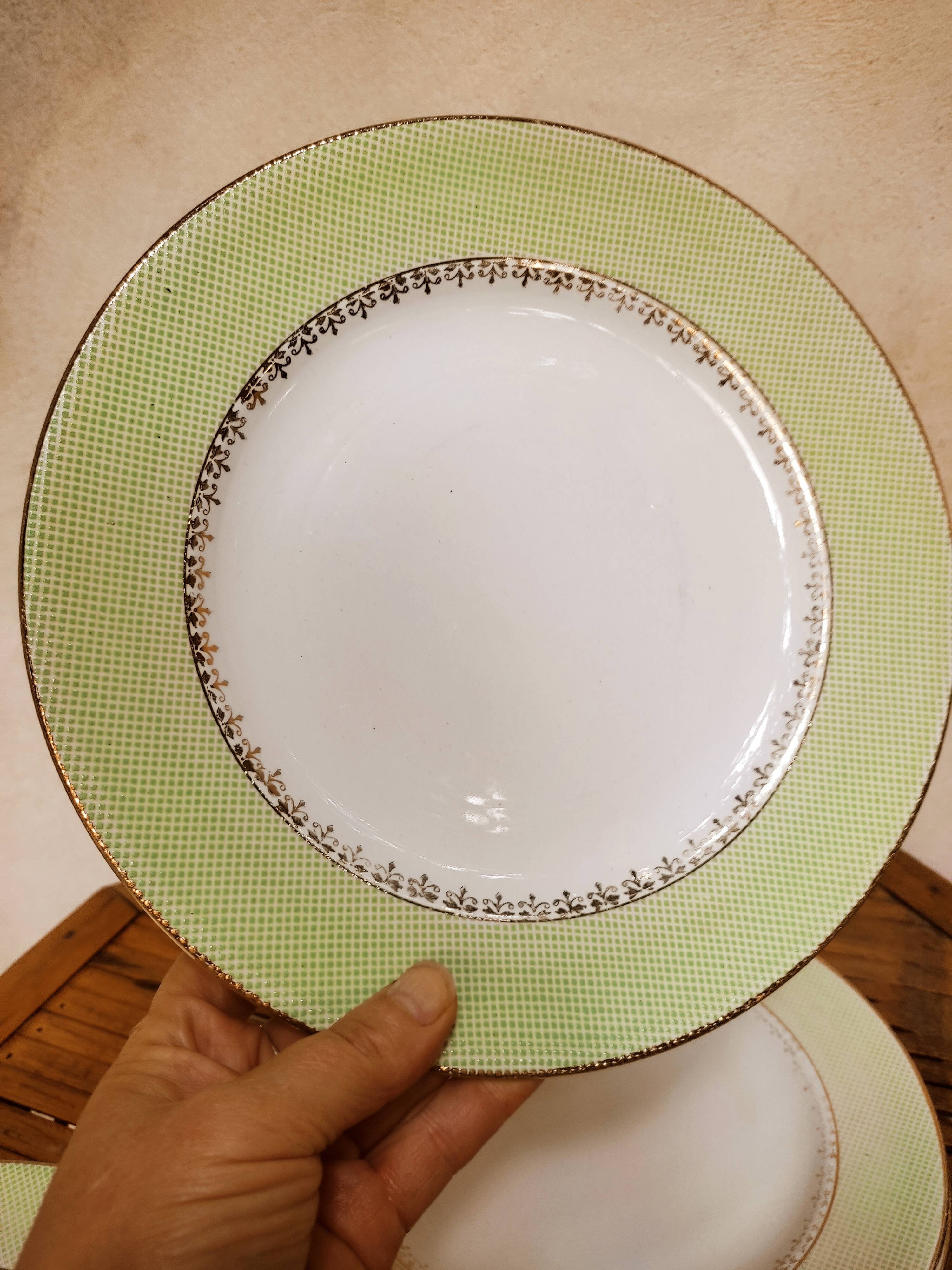 Set of 7 plates in earthenware L'Amandinoise