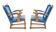 set of two Flemish armchairs