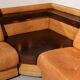 Superbe ensemble de canapés modulaires en cuir cognac des années 1970.