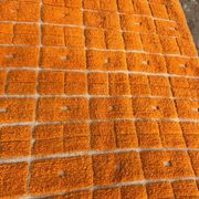Beni Ouraine rug in natural wool, orange, size 150/250 cm.