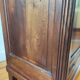 Parisian glass cabinet in solid walnut