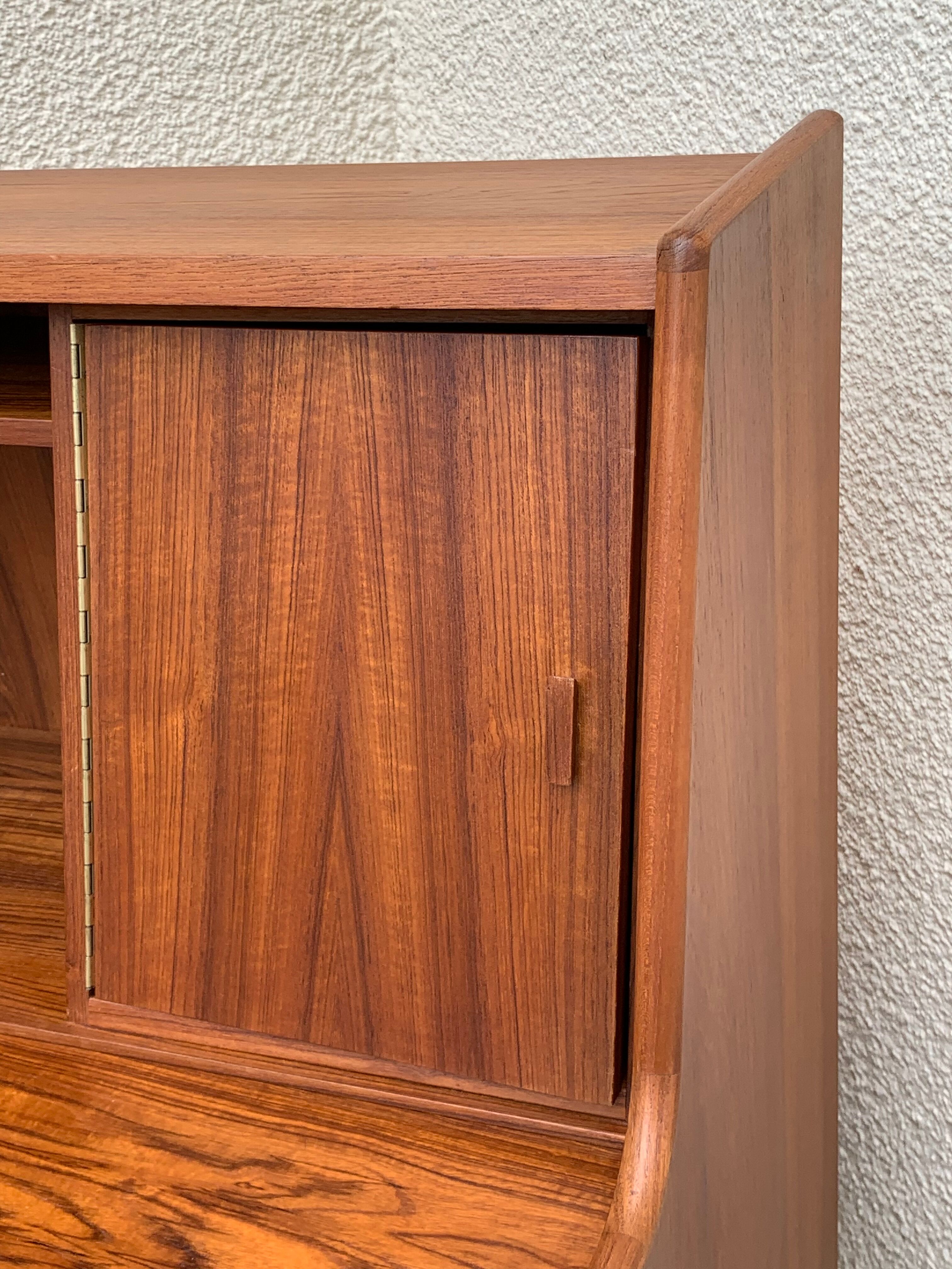 Secretary chest of drawers Teak by Arne Wahl Iversen for Falster Modelfabrik 1960