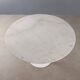 Vintage style Tulipe table in enamelled aluminium, Italian design from the 1980s.