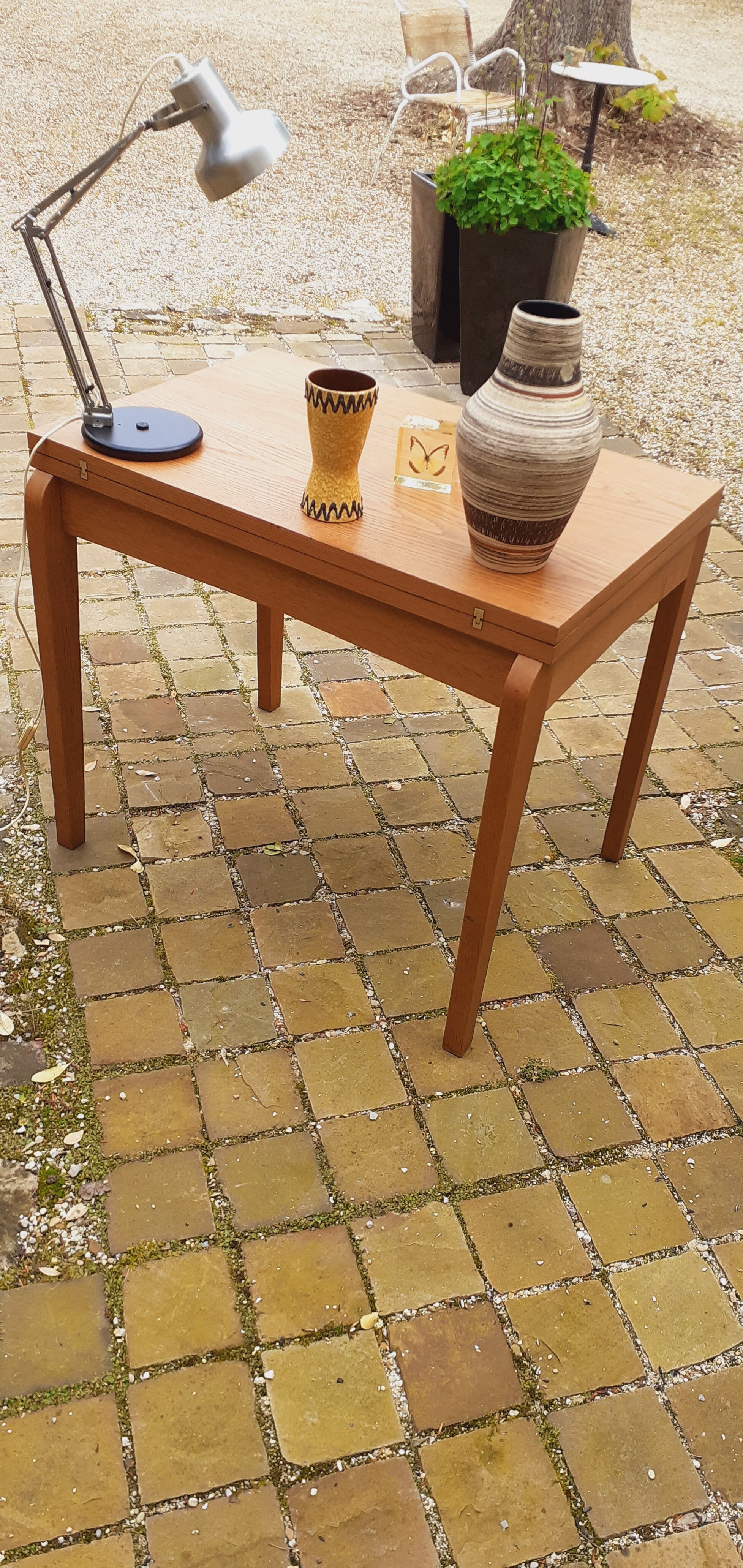 Table vintage wallet year 50 in light oak