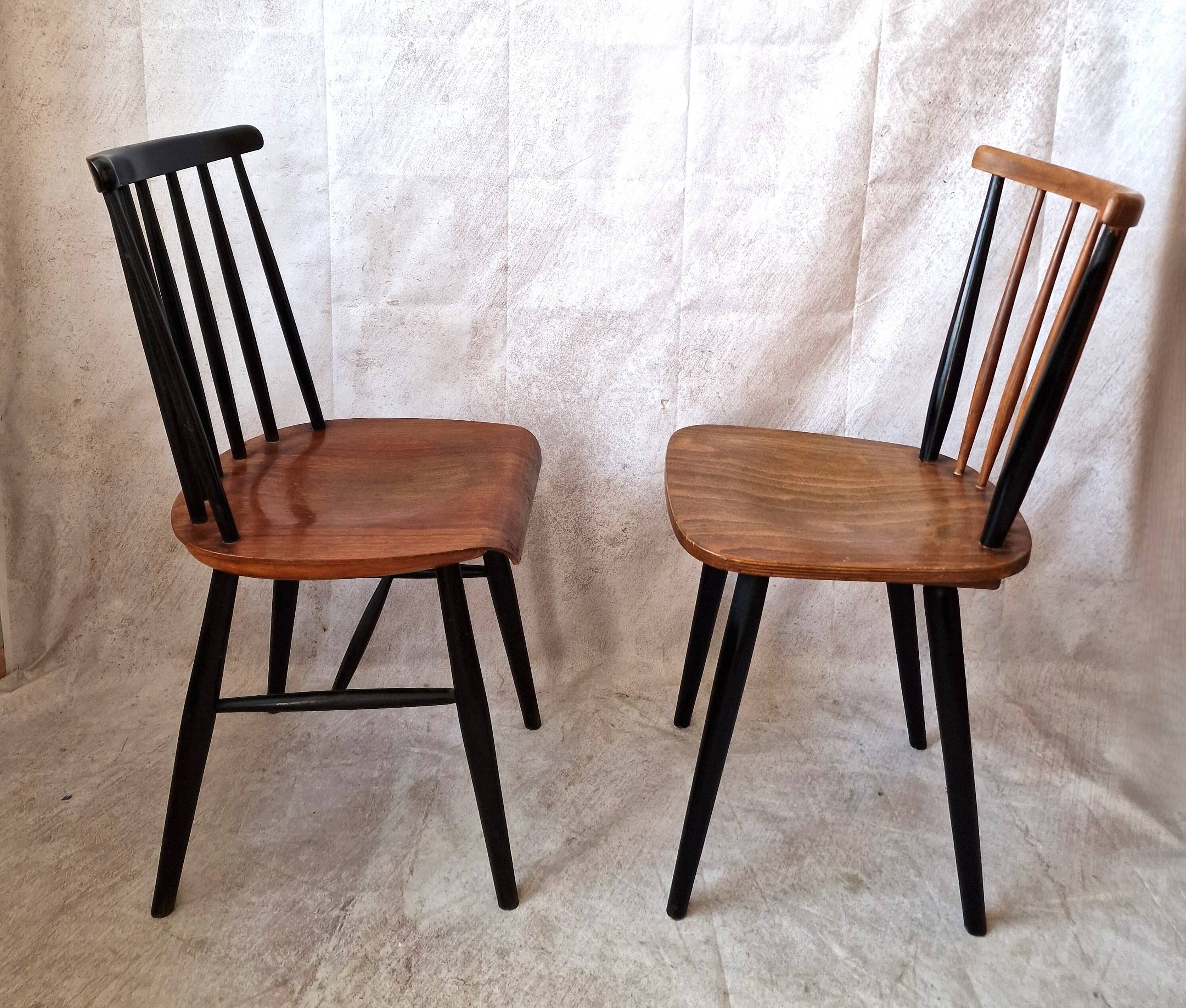 vintage Scandinavian Fanett style  chairs
