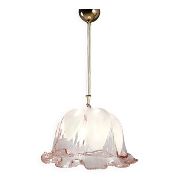 Vintage ceiling light La Murrina in Murano glass, Italian design from the 1980s.