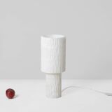 Pair of alabaster lamps, contemporary work