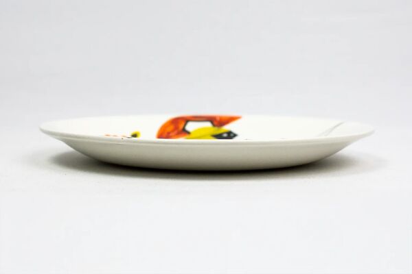 Assiette au guerrier antique — Roger Capron, Vallauris, vers 1955–1960
