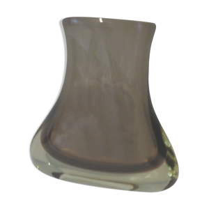 vase, en verre épais