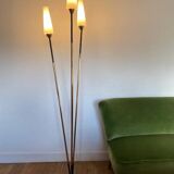 Vintage opaline tripod floor lamp