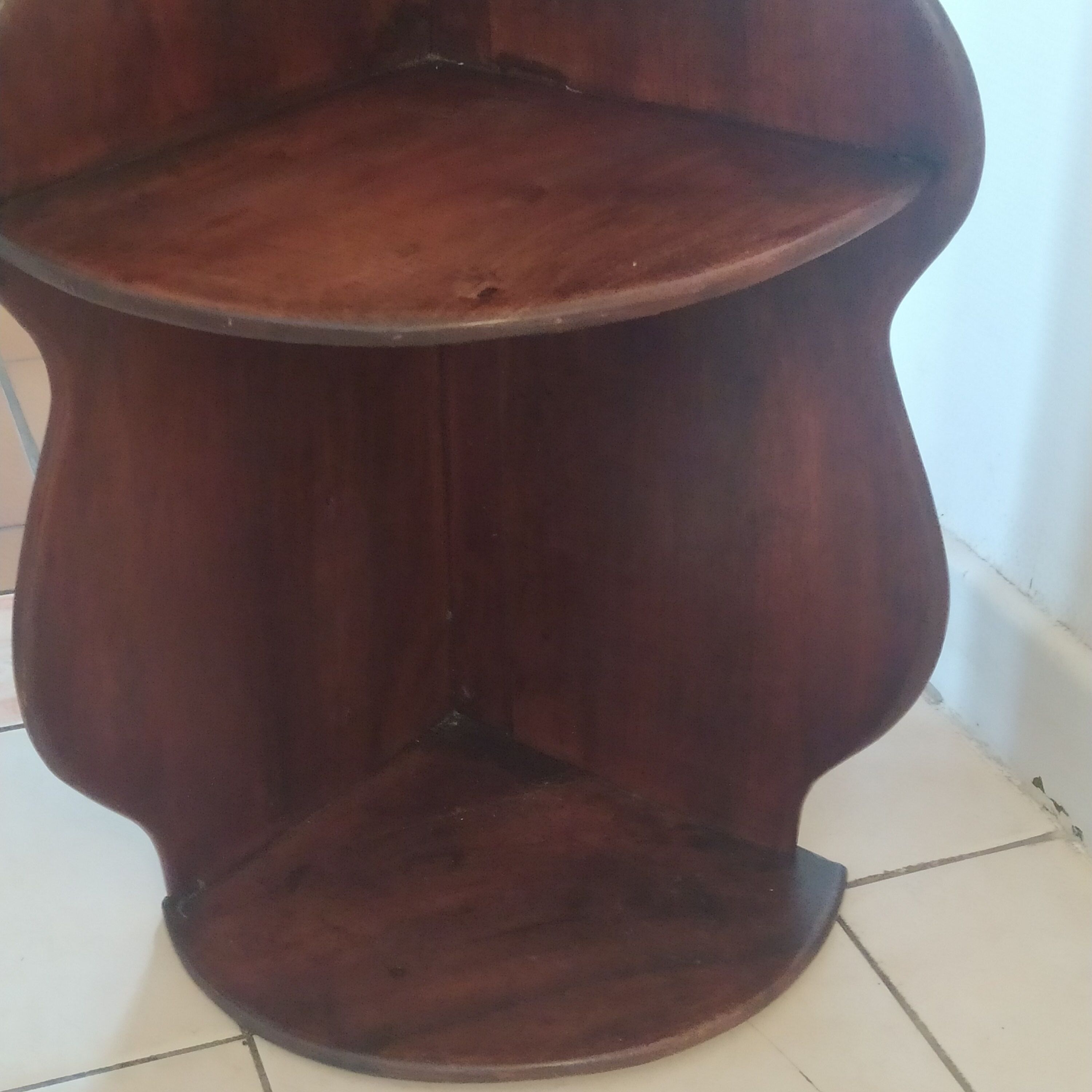 Mahogany corner shelf circa 1900