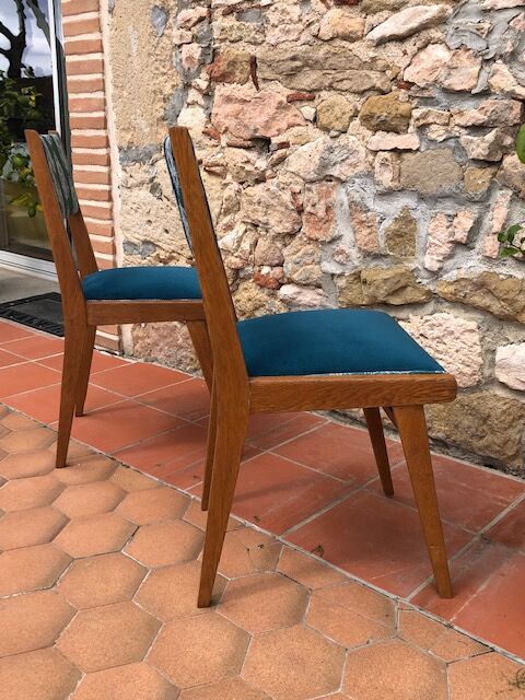 Paire de chaises années 50