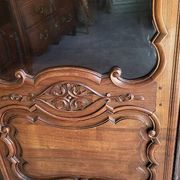 Vitrine style louis xv 1 porte en merisier